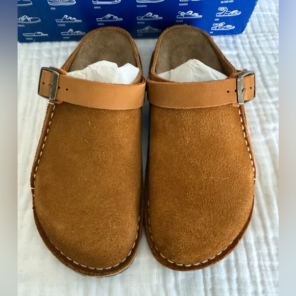 NIB Birkenstock Lutry Premium Suede Clogs Size 38 Medium/Narrow - Picture 3 of 8